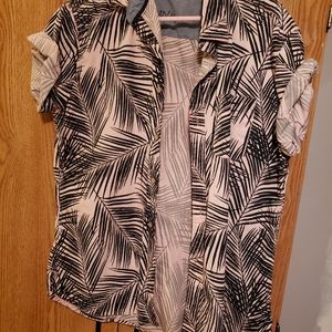 Rebel James & Charli button up. Tropical. Print.